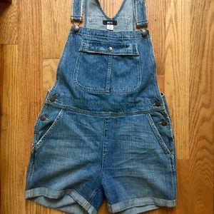 BDG Denim Short Overalls